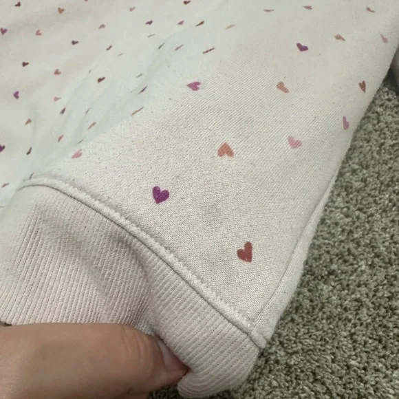 Cat & Jack Light Pink Heart Hoodie - Picture 10 of 10